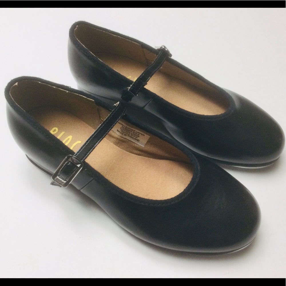 BLOCH - YOUNG GIRLS - SIZE 12.5 - BLACK - MARY JANE - TAP DANCE SHOES